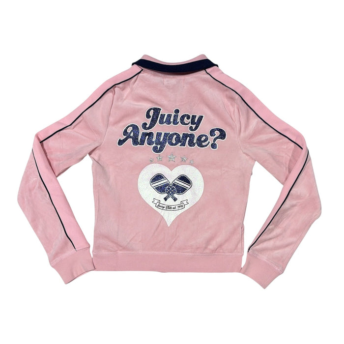 Juicy Couture Women's Cotton Velour Pickleball Jacket