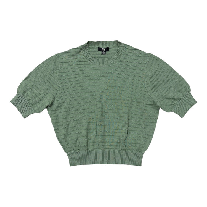 Frye Women's Loose Fit Lightweight 100% Cotton Short Sleeve Sweater