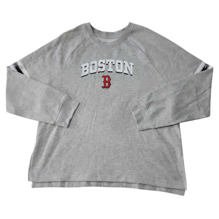 MLB Women's Embroidered Team Logo Long Sleeve Pullover