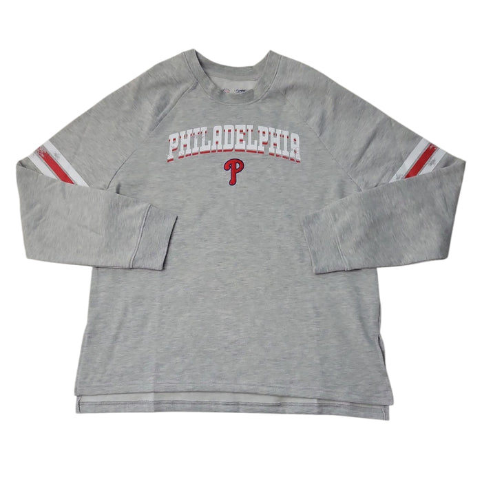 MLB Women's Embroidered Team Logo Long Sleeve Pullover