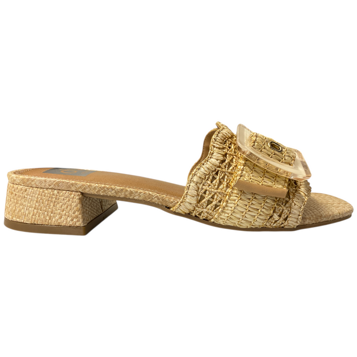 DV by Dolce Vita Women's Raffia Slip-On Sandal