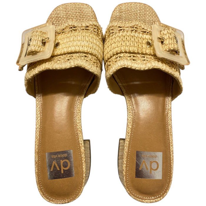 DV by Dolce Vita Women's Raffia Slip-On Sandal