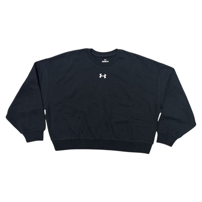 Under Armour Girls Soft Rival Fleece Oversized Pullover Crew Sweatshirt