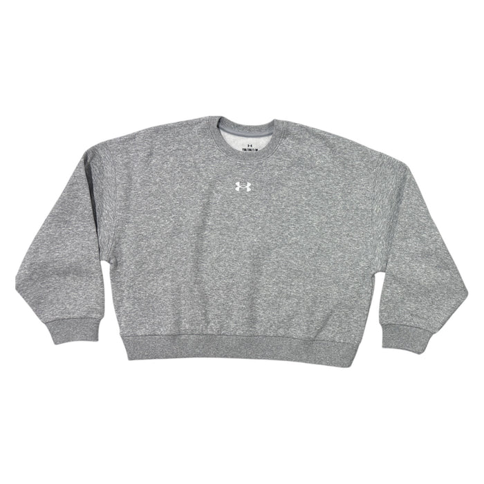 Under Armour Girls Soft Rival Fleece Oversized Pullover Crew Sweatshirt