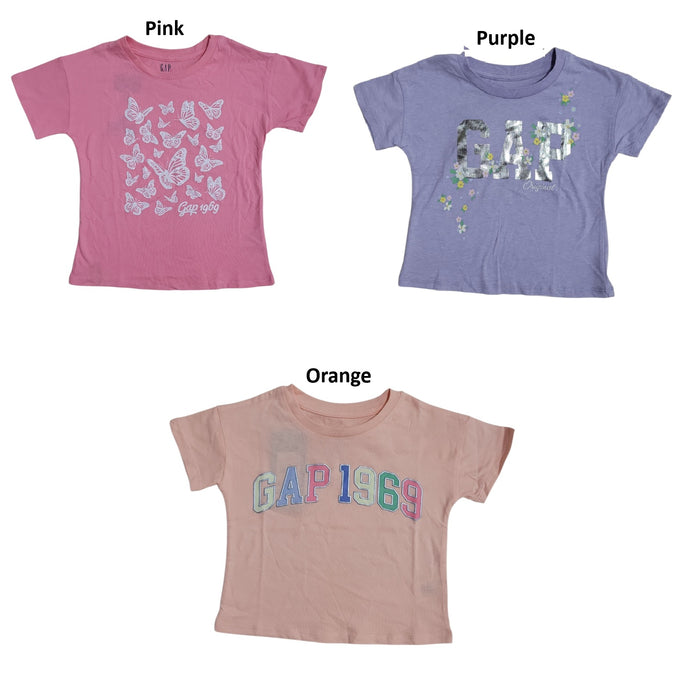 Gap Kids Girls Colorful Lightweight Short Sleeve Graphic Print Tee