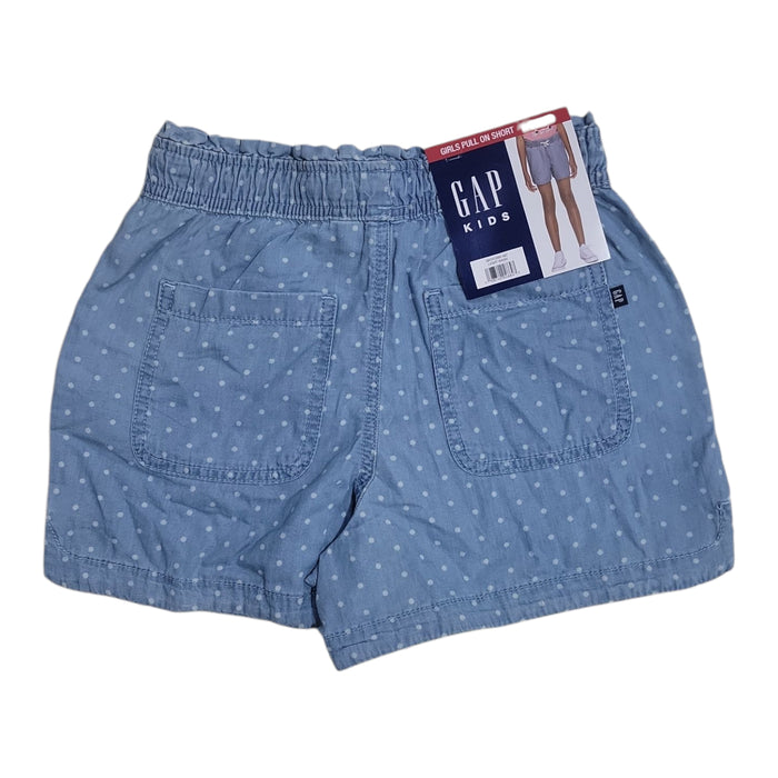 Gap Kids Girl's Pull-On Cotton Short, Drawstring Paper Bag Waist, Dolphin Hem