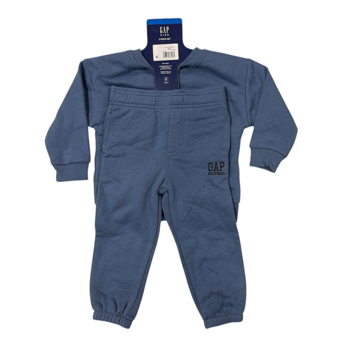GAP Toddler Boys 2-Piece Logo Fleece Sweatshirt & Jogger Pant Set
