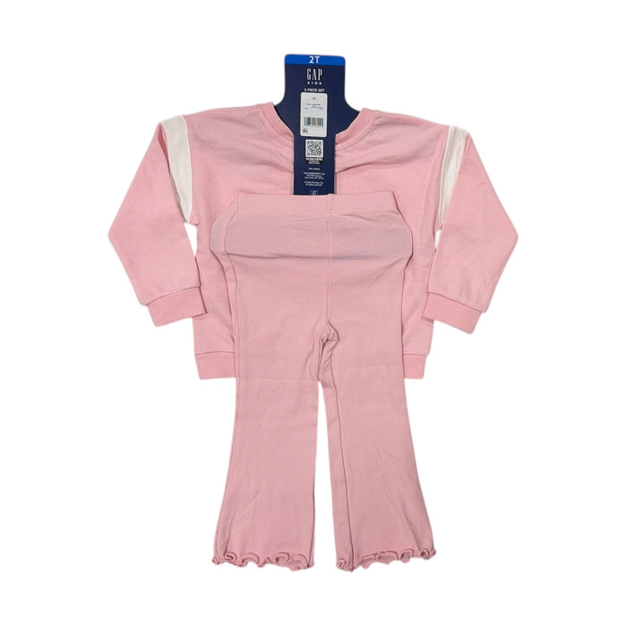 GAP Toddler Girls 2-Piece Logo French Terry Pullover & Ribbed Legging