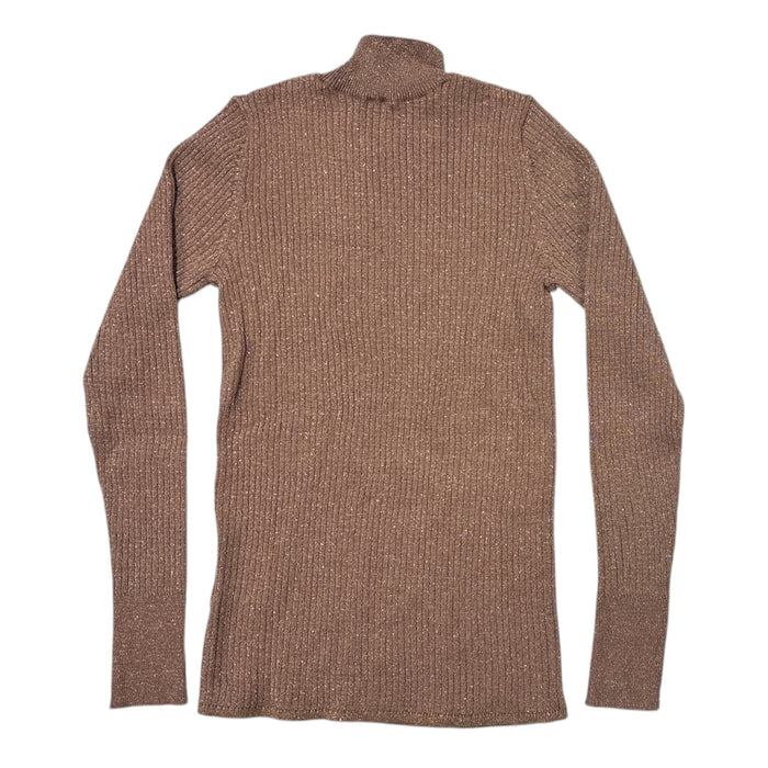 Draper James Women's Lightweight Shimmer Regular Fit Mock Neck Sweater