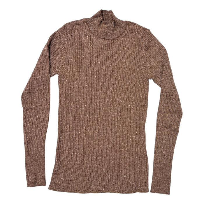Draper James Women's Lightweight Shimmer Regular Fit Mock Neck Sweater