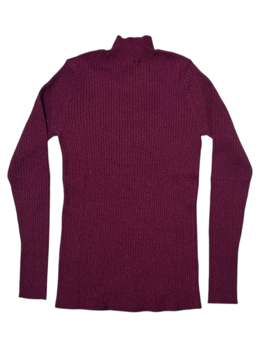 Draper James Women's Lightweight Shimmer Regular Fit Mock Neck Sweater