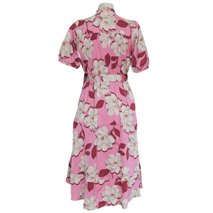 Draper James Women's Lightweight Short Sleeve Wrap Midi Dress