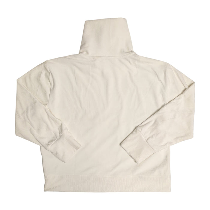 Halston Women's Soft Velour Quarter-Zip Funnel Neck Pullover