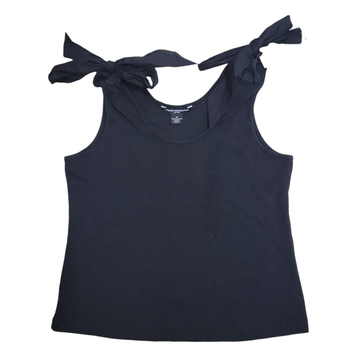 French Connection Women's Soft Flattering Fit Scoop Neck Bow Tank Top