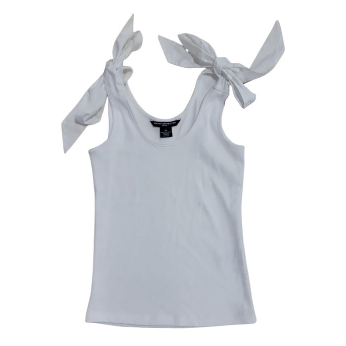 French Connection Women's Soft Flattering Fit Scoop Neck Bow Tank Top