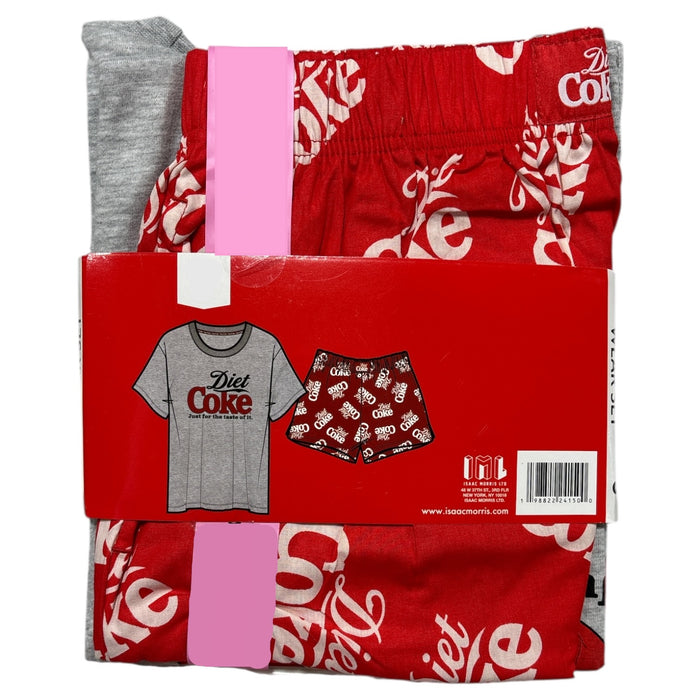 Licensed Women's Short Sleeve T-Shirt and Boxer Short 2 Piece Pajama Set