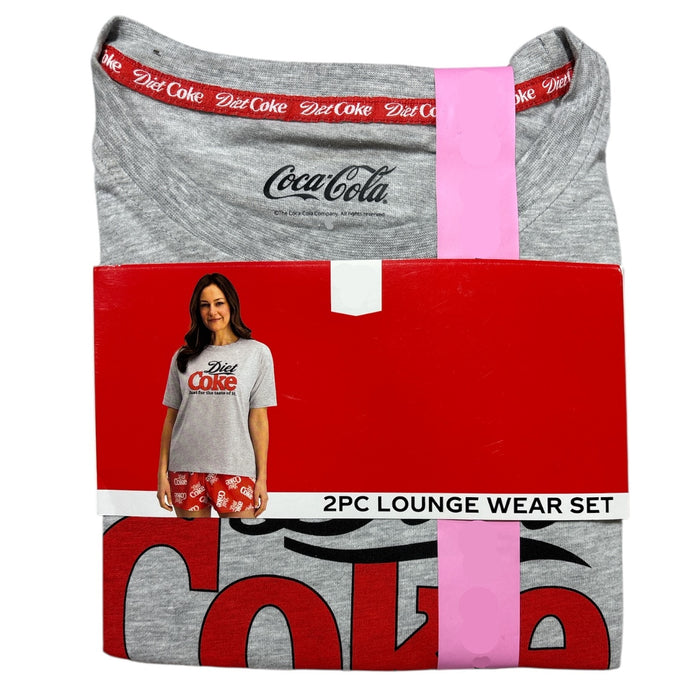 Licensed Women's Short Sleeve T-Shirt and Boxer Short 2 Piece Pajama Set