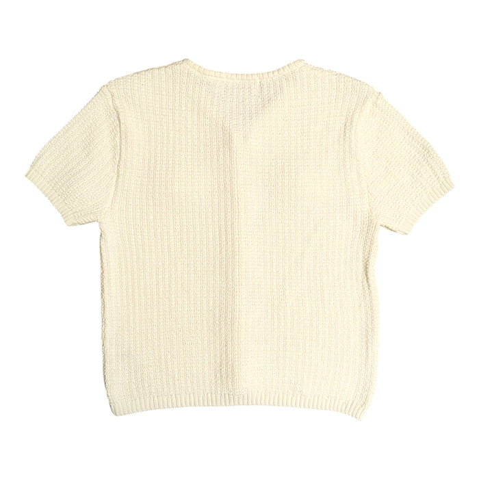 French Connection Women's Short Sleeve Textured Knitted Cardigan Sweater