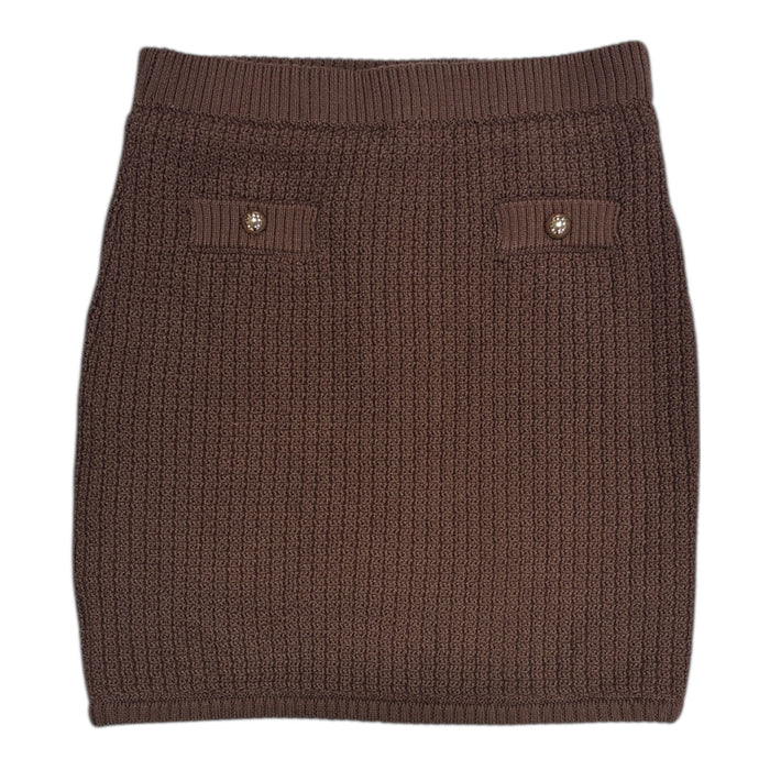 French Connection Women's Knit Textured Mini Sweater Skirt