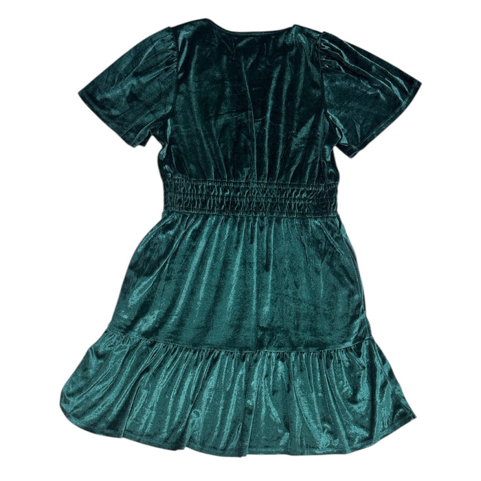 French Connection Women's Relaxed Fit Cinched Waist Velvet Mini Dress