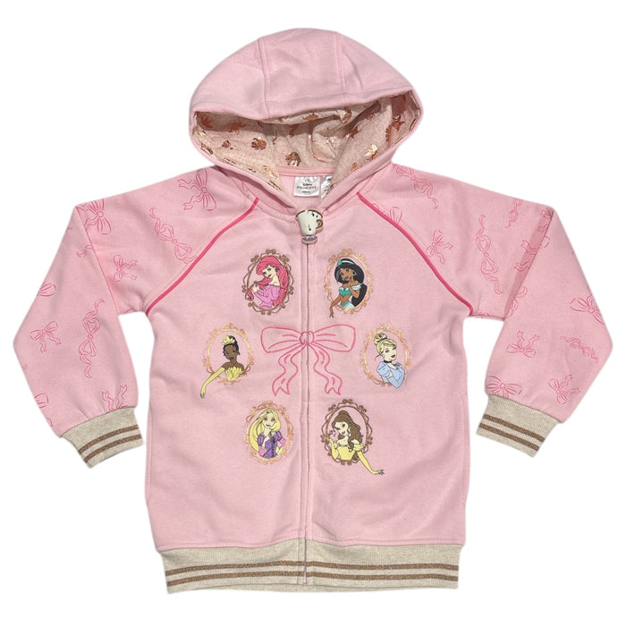 Licensed Girl's Character Full Zip Lightweight Hoodie with Pockets