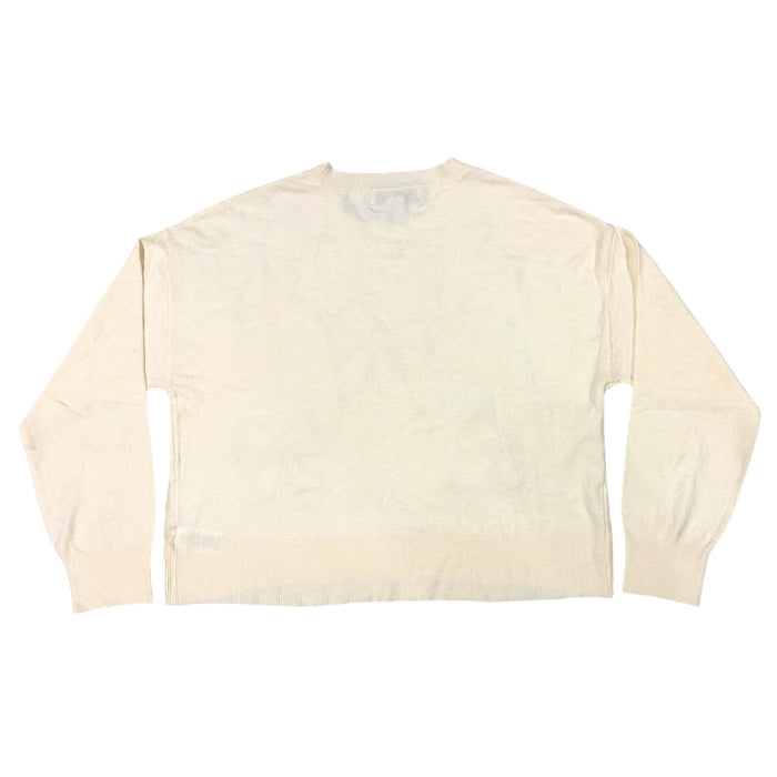 Bridgerton Women's Lace Bow Lightweight Regular Fit Crew Neck Sweater