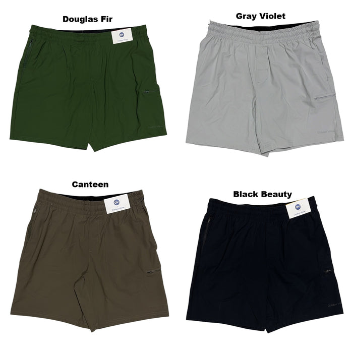 Outdoor Voices Men's Classic Fit Moisture Wicking 3 Pocket HiFlex Shorts