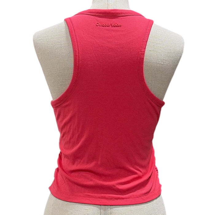 Outdoor Voices Women's Snug Fit Side Ruched Ribbed Tank Top