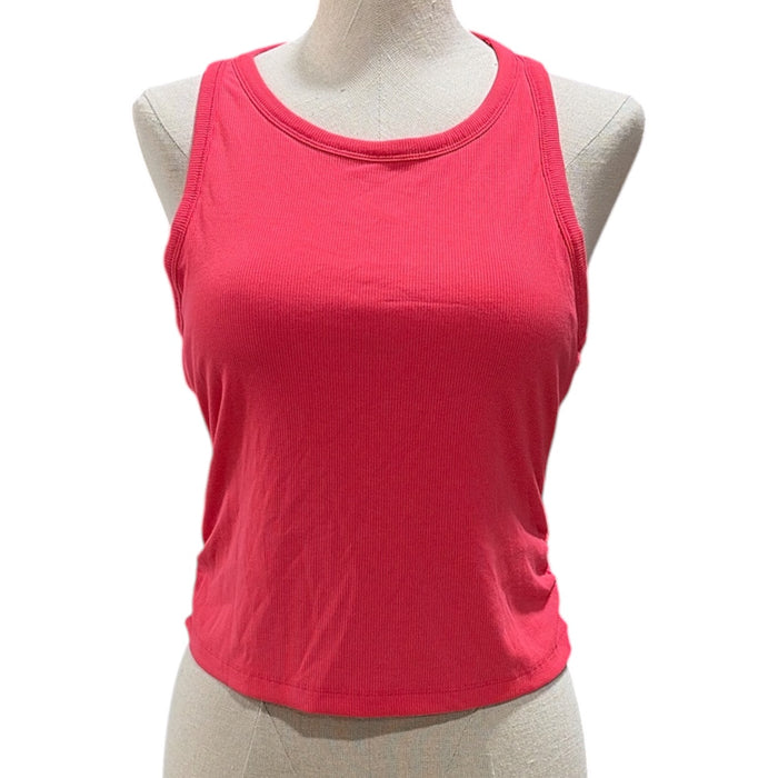 Outdoor Voices Women's Snug Fit Side Ruched Ribbed Tank Top
