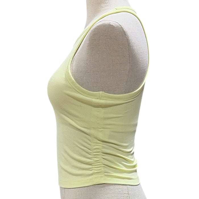 Outdoor Voices Women's Snug Fit Side Ruched Ribbed Tank Top