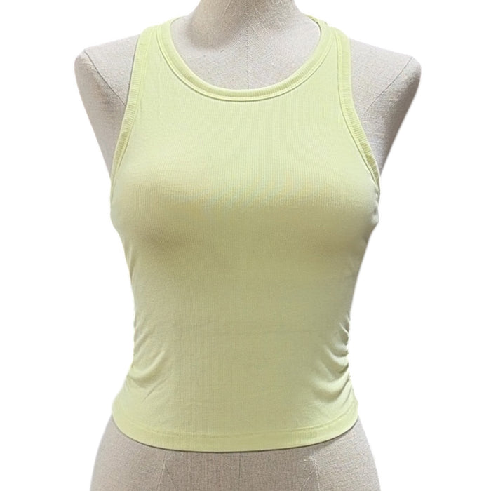 Outdoor Voices Women's Snug Fit Side Ruched Ribbed Tank Top