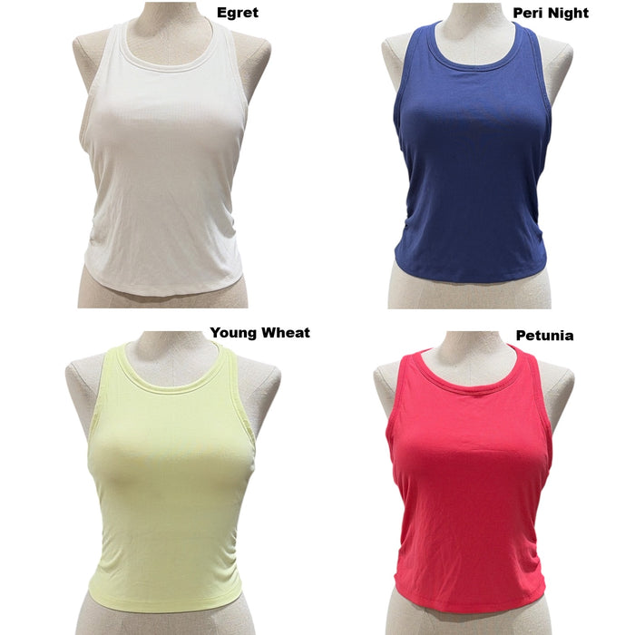 Outdoor Voices Women's Snug Fit Side Ruched Ribbed Tank Top