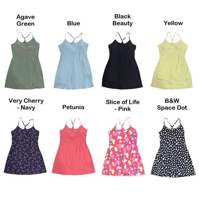 Outdoor Voices Women's Lightweight Slim Fit Scoop Neck Exercise Mini Dress