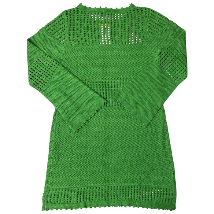 Edited By Remi Bader Long Sleeve Slim-Fit Crochet Mini Dress, Plus Size