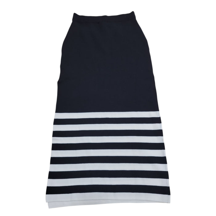 Edited By Remi Bader Side Vent Mid-Length Soft Stretch Knit Skirt, Plus Size