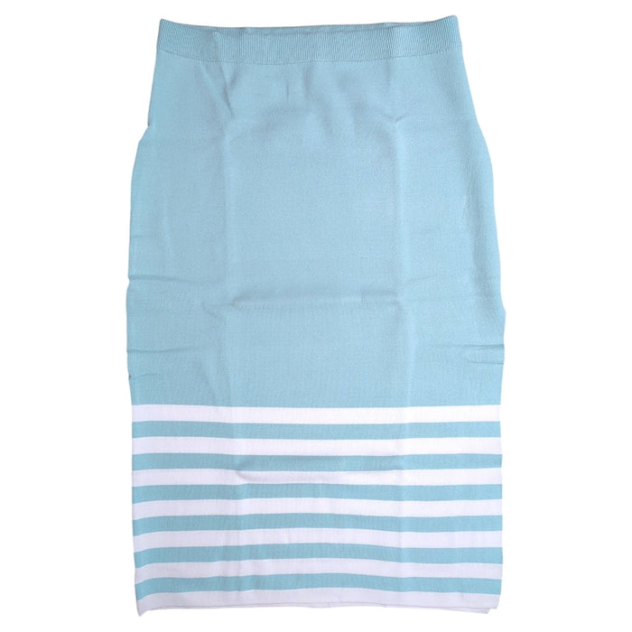 Edited By Remi Bader Side Vent Mid-Length Soft Stretch Knit Skirt, Plus Size