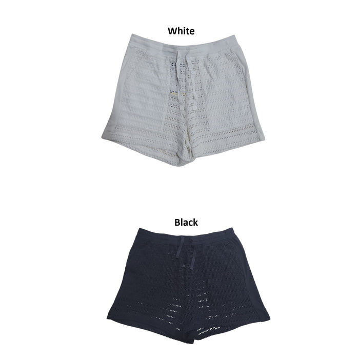 Edited By Remi Bader Women's Soft Woven High Waist Crochet Short