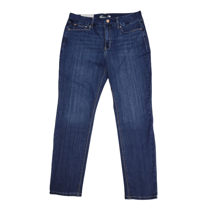 Seven7 Women's Tummyless High Rise Comfortable Stretch Skinny Jean, Plus Size