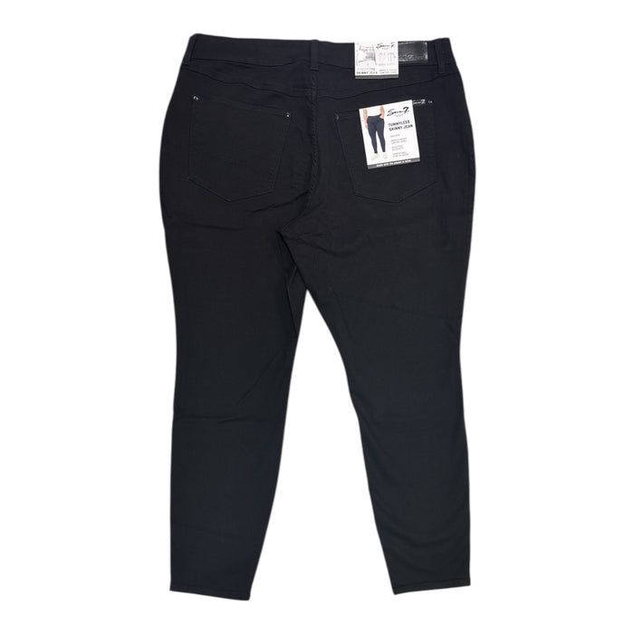 Seven7 Women's Tummyless High Rise Comfortable Stretch Skinny Jean, Plus Size