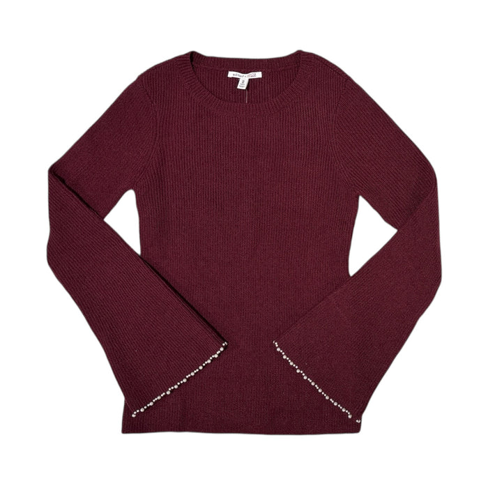 Edited by Hunter McGrady Women's Pearl Trim Bell Sleeve Sweater