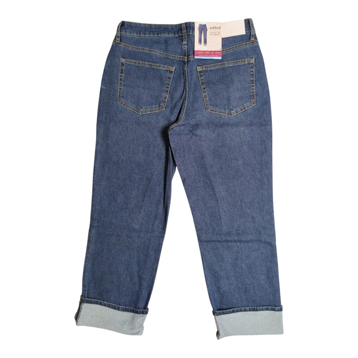 Edited by Hunter McGrady Women's Cuffed Wide Leg High Rise Jean, Plus Size