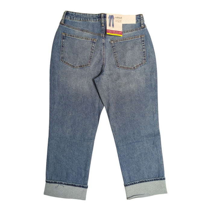 Edited by Hunter McGrady Women's Cuffed Wide Leg High Rise Jean