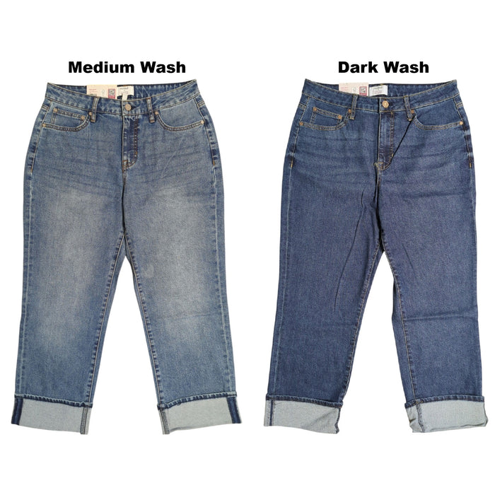 Edited by Hunter McGrady Women's Cuffed Wide Leg High Rise Jean