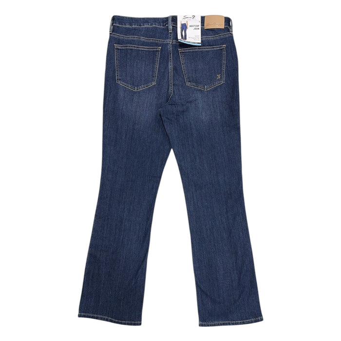Seven7 Women's High Rise Regular Fit Bootcut Stretch Denim Jeans