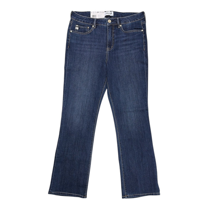 Seven7 Women's High Rise Regular Fit Bootcut Stretch Denim Jeans