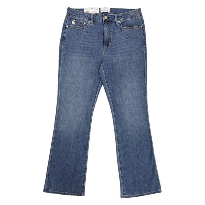 Seven7 Women's High Rise Regular Fit Bootcut Stretch Denim Jeans