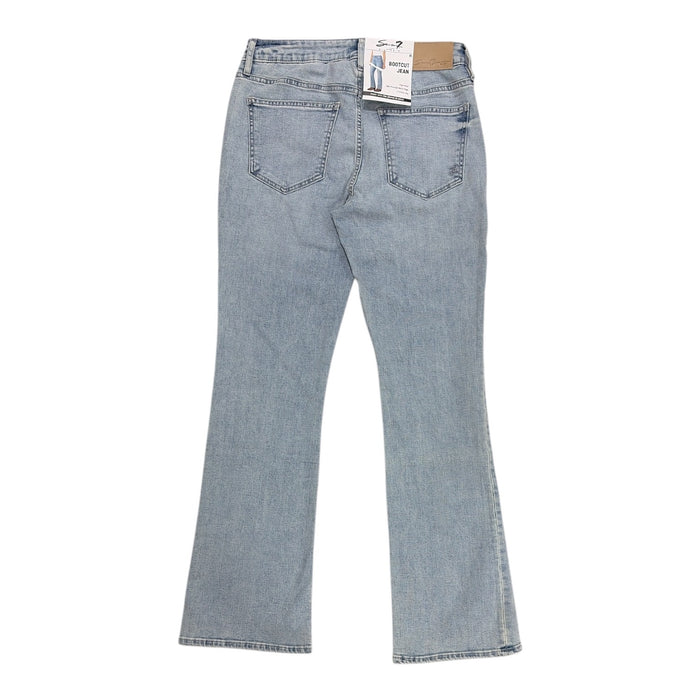 Seven7 Women's High Rise Regular Fit Bootcut Stretch Denim Jeans