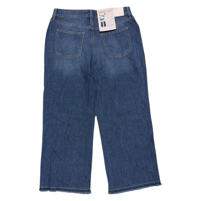 Edited by Hunter McGrady Women's High-Rise Wide Leg Crop Jeans, Plus Size