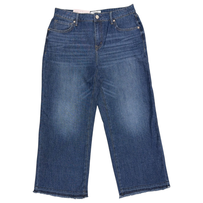 Edited by Hunter McGrady Women's High-Rise Wide Leg Crop Jeans, Plus Size