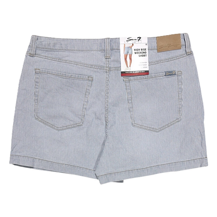 Seven7 Women's High Rise Relaxed Fit 5 Pocket Denim Weekend Short